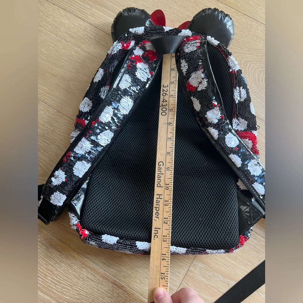 Disney Parks Minnie Mouse Ears & Bow Sequin Polka Dot Color Change Backpack Bag